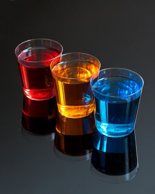 Abstract shot glasses clipart