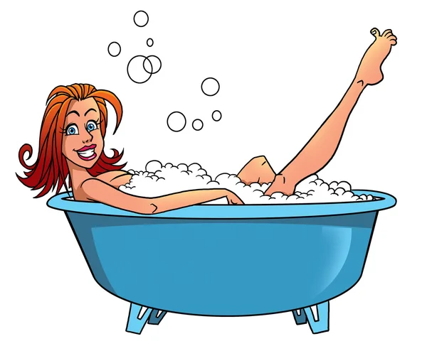 Sexy woman in the bath — Stock Photo, Image