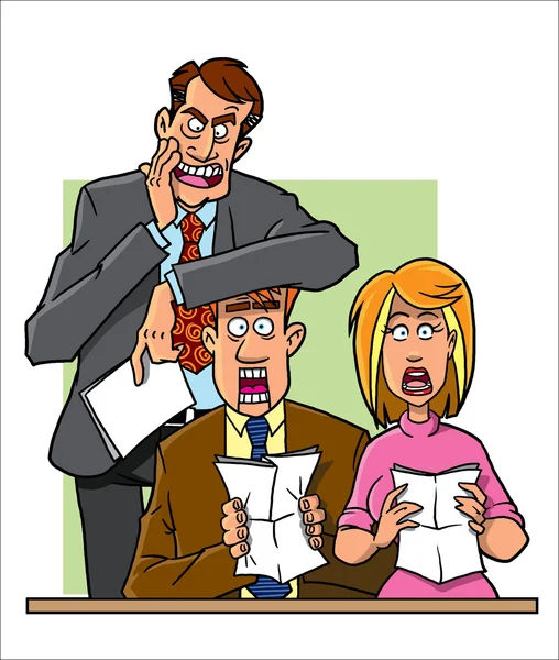 Lawyer and dummy witnesses — Stock Photo, Image