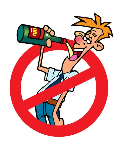 No alcohol sign — Stock Photo, Image