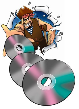 korsan dvd yasadışı kopyalarını tutan