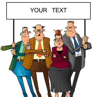 kamu protesto. afiş ile hüzünlü