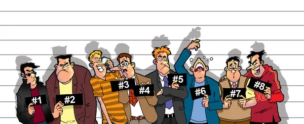 Polis doğrultusunda şüpheli suçlular MugShot