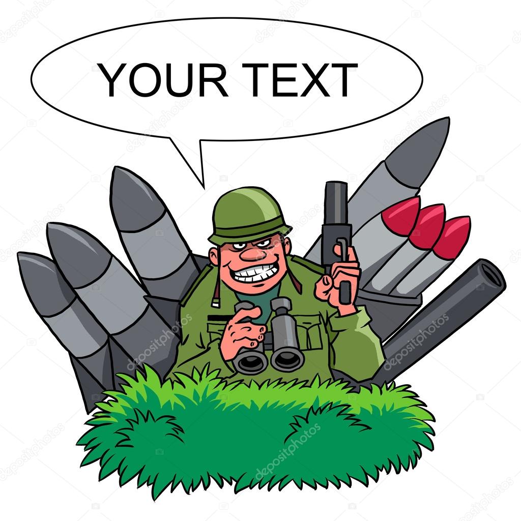 Crazy cartoon soldier Stock Photo by ©evilrat 31252417 Crazy cartoon soldier Stock Photo by ©evilrat 31252417