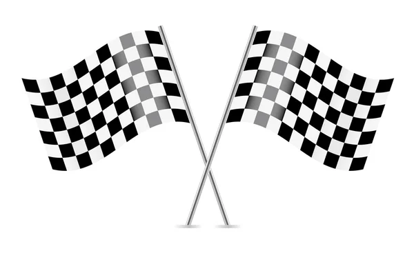 Chequered flags — Stock Vector