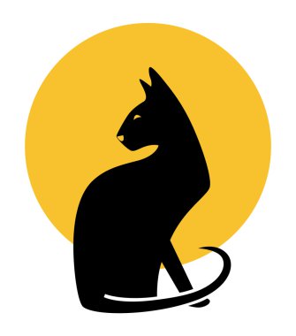 kedi. vektör çizim.