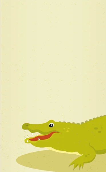 Alligator. Vector illustration. — Stock Vector