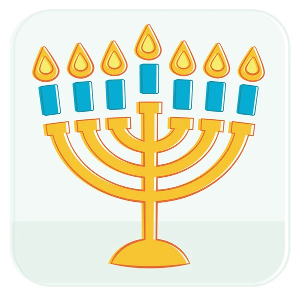 Menorah. Ilustração vetorial . —  Vetores de Stock