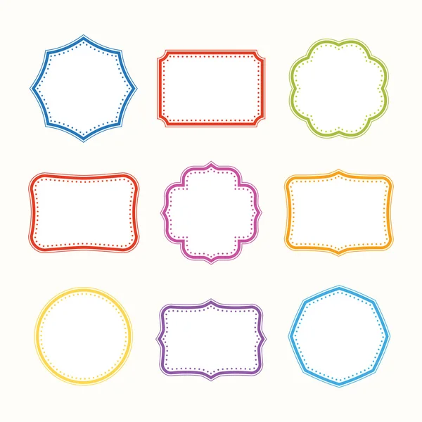 Colorful frames. Vector set. — Stock Vector