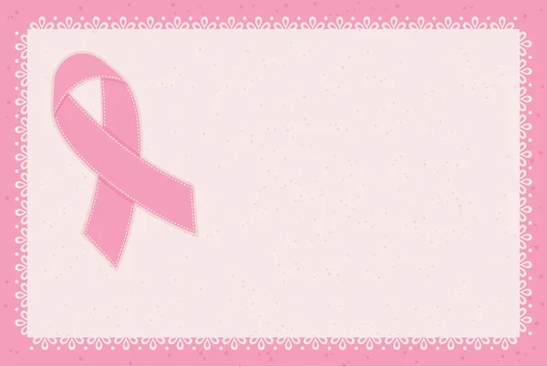 Información sobre la concienciación sobre el cáncer de mama — Archivo Imágenes Vectoriales