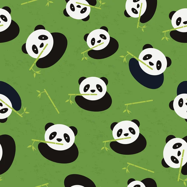 Pola beruang panda mulus. Ilustrasi vektor  . Stok Vektor