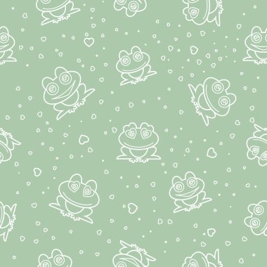 Kurbağa sorunsuz geçmiş. vektör çizim.