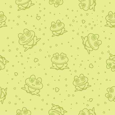 Kurbağa sorunsuz geçmiş. vektör çizim.