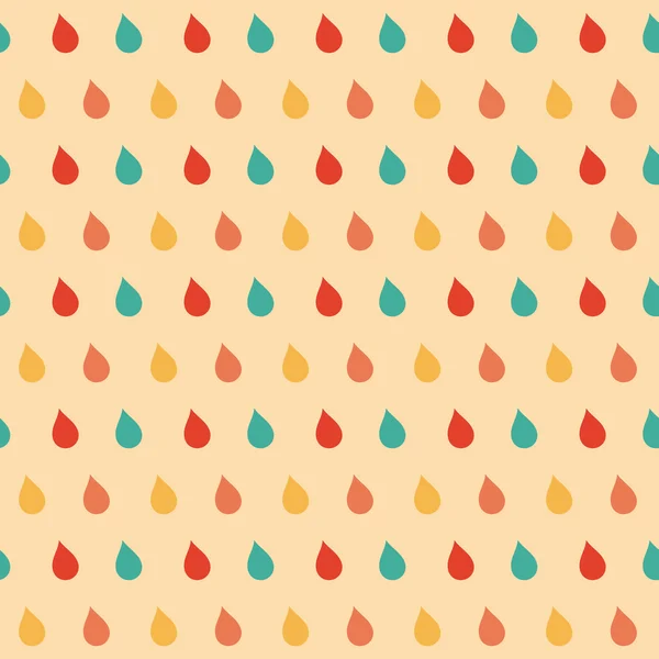 Colorful drops seamless pattern. Vector illustration. — Stock Vector