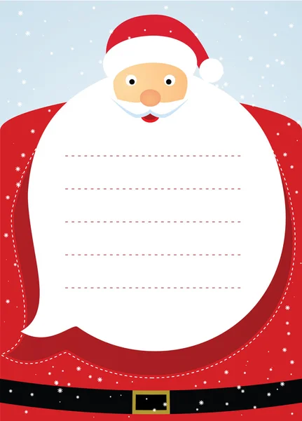 Santa claus christmas card. Vector illustration — Stock Vector