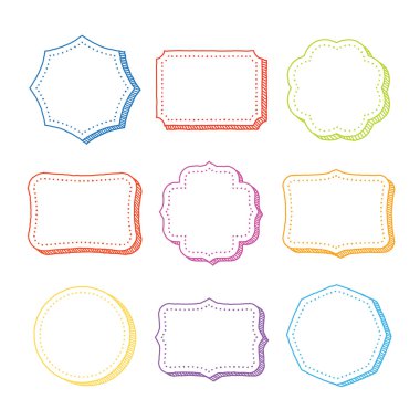 el çizilmiş çerçevelerin vektör kümesi