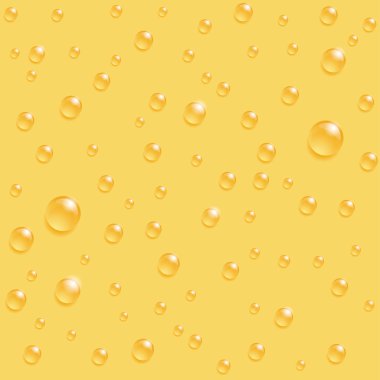 Sarı zemin üzerine damla seamless modeli.