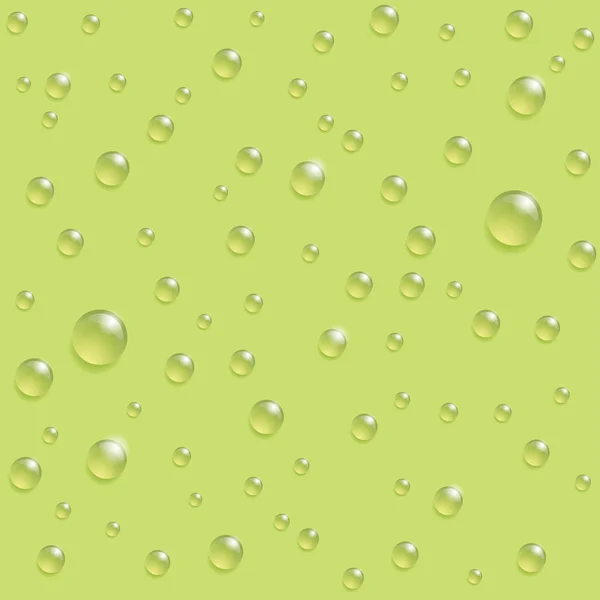 녹색 바탕에 방울 원활한 패턴. — 스톡 벡터
