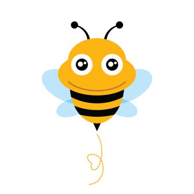 Şirin Arı. vektör çizim.