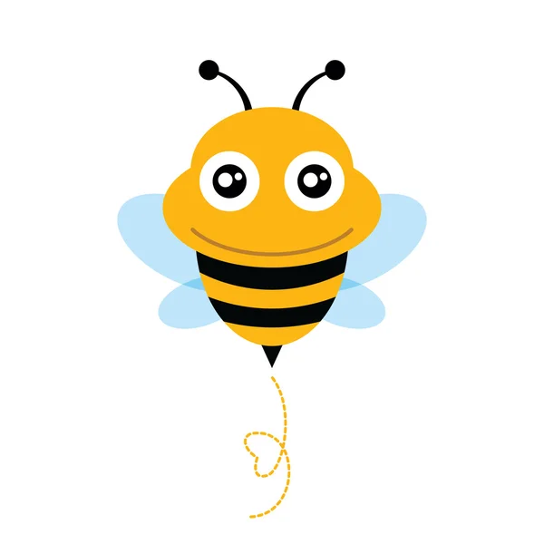 可爱的蜜蜂。矢量图. — 图库矢量图片
