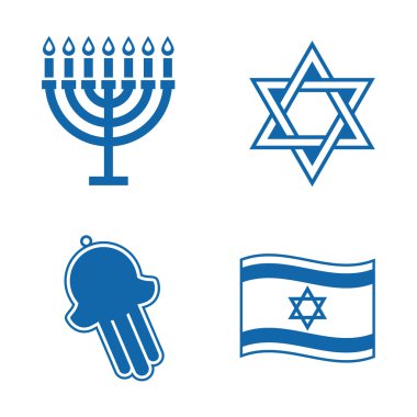 Jewish icons. clipart