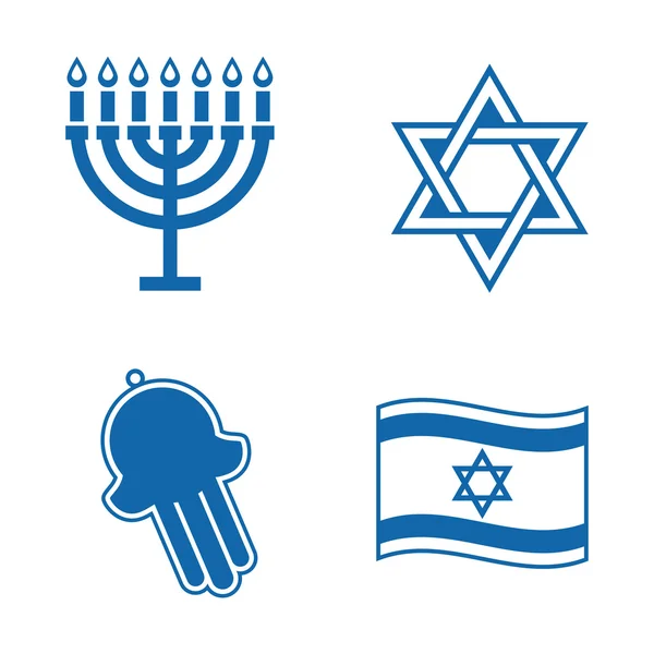 Jewish icons. — Stock Vector