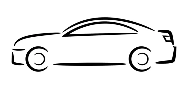 Esquema del coche . — Vector de stock