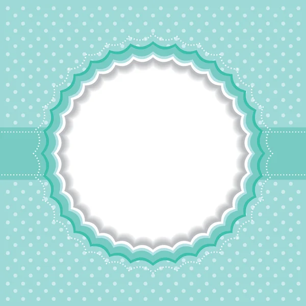 Polka dot frame — Stockvector