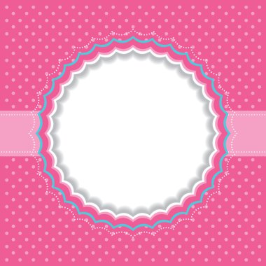 Polka dot çerçeve