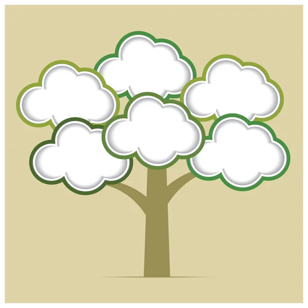 Abstrakt træ infografik elementer. Skabelon til design . – Stock-vektor