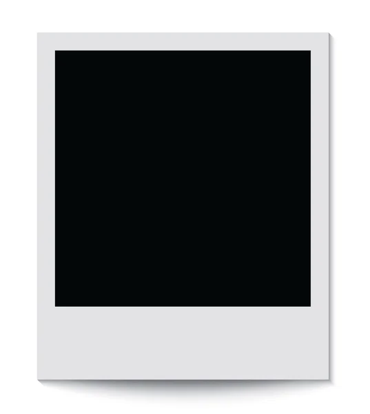 Photo frame isolated on white background. — Stock Vector