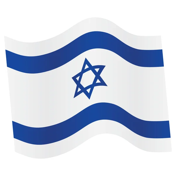 Israel Flag. Vector illustration. — 图库矢量图片