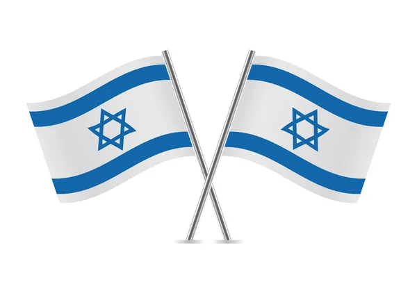 Izraelské vlajky. vektorové ilustrace. Royalty Free Stock Vektory