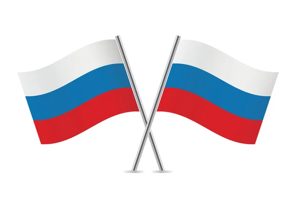 Russian flags. — Stock Vector