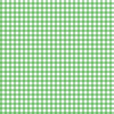 Yeşil dikişsiz gingham deseni. Vektör illüstrasyonu.