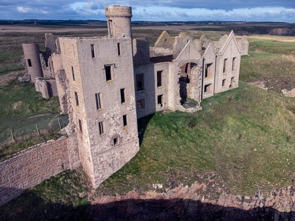 Slains Castle Skottland Storbritannien Ofta Kopplad Till Dracula Och Med — Stockfoto