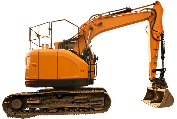 Excavator Caterpillars Heavy Construction Equipment Consisting Boom Dipper Bucket Cab — Fotografia de Stock