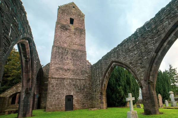 Muthill Old Church Tower Scotland 12Th Century Medieval Church Tall — Foto de Stock