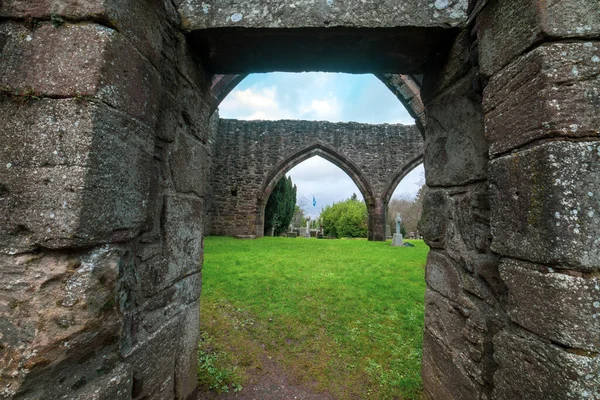 Muthill Old Church Tower Scotland 12Th Century Medieval Church Tall — Foto de Stock