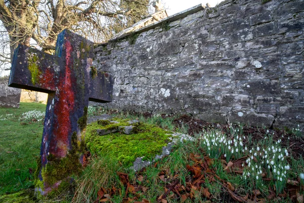 Kincardine Graveyard 입니다 Lolans Church Burial Ground County Stiling 사이트 — 스톡 사진