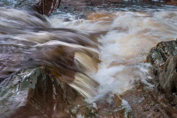 Bracklinn Falls Series Waterfalls North East Callander Scotland Course Keltie — стокове фото