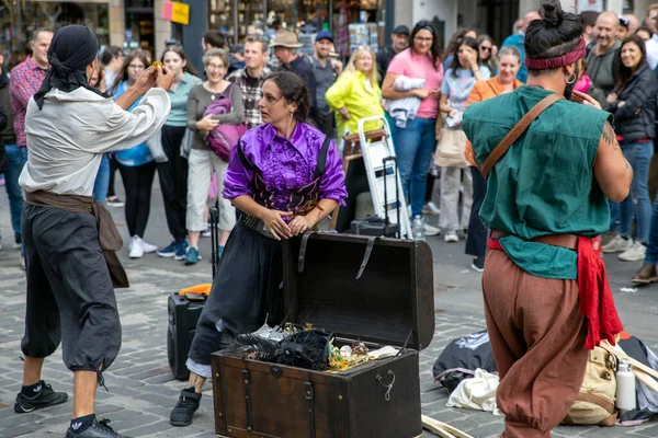 Edinburgh Festival Fringe 2022 Aug Aug Edinburgh Performers Street Actors — Fotografia de Stock
