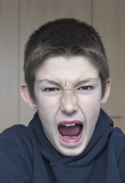 Angry teenager — Stock Photo, Image