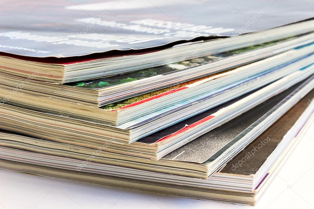 Stack of magazines