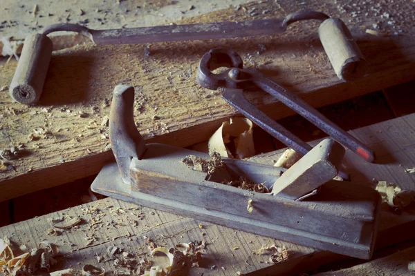Old carpenter's tool — Stock Photo, Image