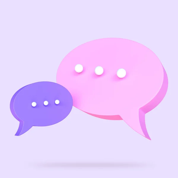 Chat Icône Bulle Boîte Discussion Minimale Chat Concept Messages Sur — Photo