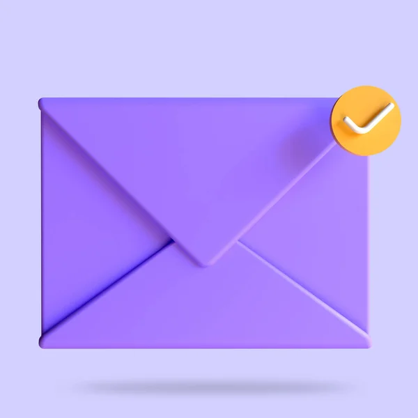 Incoming Mail Notify Online Mail Concept Unread Mail Notification Newsletter — Stock Photo, Image