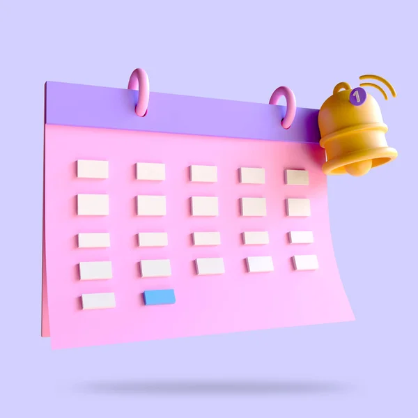 Calendar Assignment Icon Monthly Planning Schedule Day Month Year Time — Stock Photo, Image
