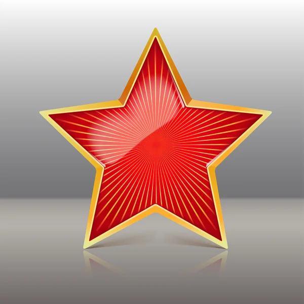 Red Star Vector Illustration — Stock Vector