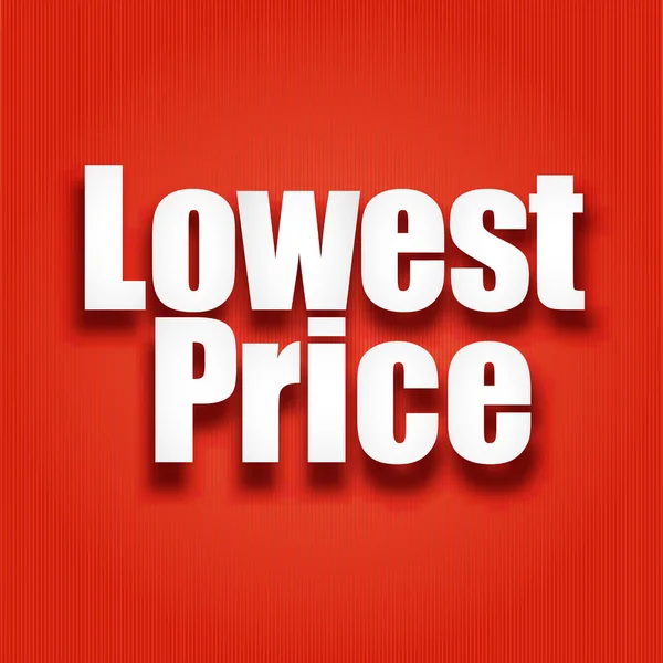 Najniższa cena plakat, ilustracji wektorowych — Wektor stockowy